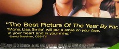 Mona Lisa Smile Vintage Video Store Movie Poster 36 X 24 Collectible Free Ship