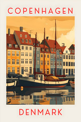 COPENHAGEN DENMARK 8″X12″ ALUMINUM SIGN BRAND NEW MS4