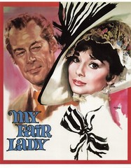 My Fair Lady Audrey Hepburn Rex Harrison Classic Poster Print 8 x 10 15/16 in