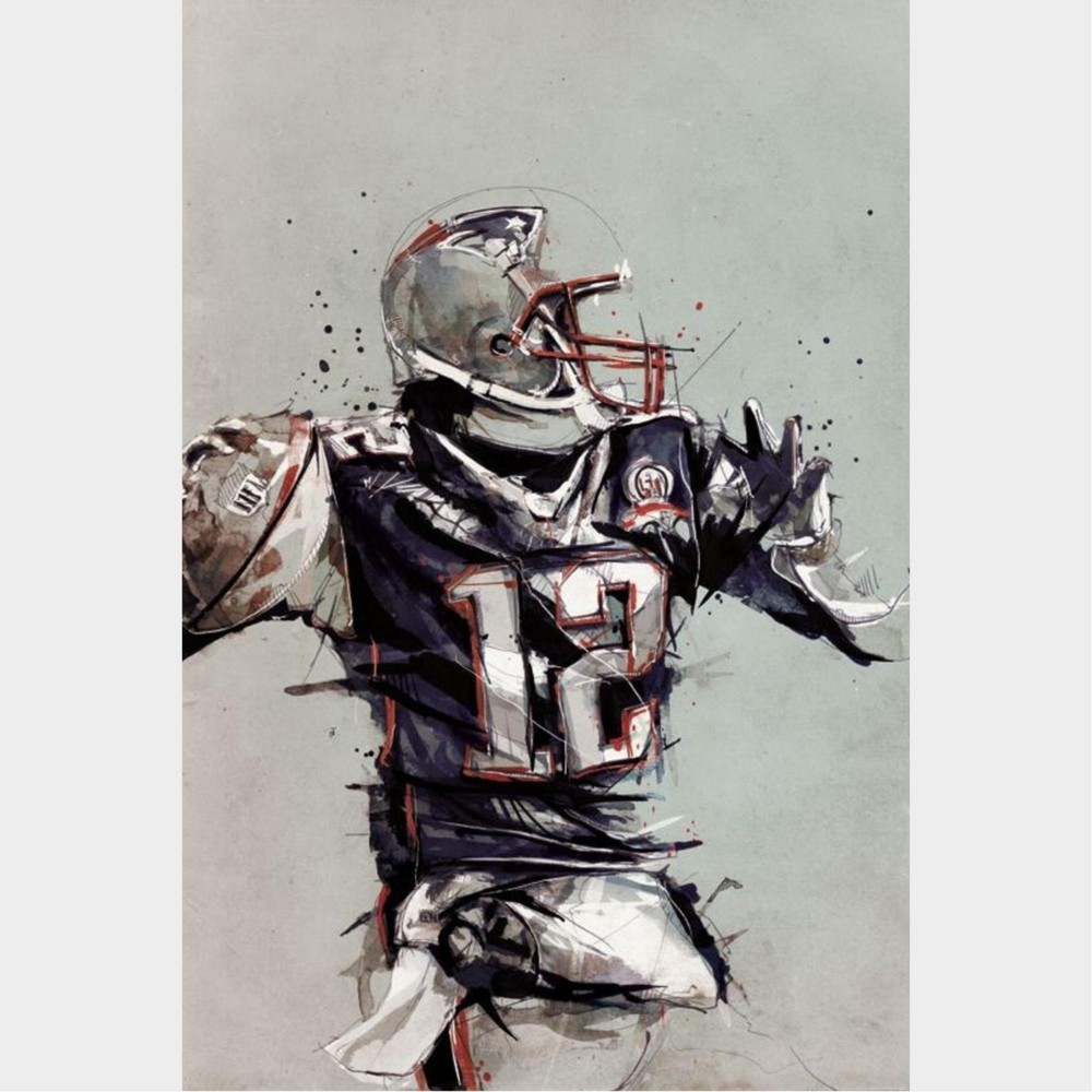 NFL American Football Premium MDF Wood Art Poster Room Garage Decor