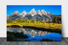 Grand Teton Metal Print: Wyoming Rocky Mountain Autumn Landscape Wall Art