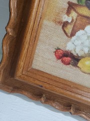 Vintage 1981 Homco Wall Art Ken Forrest «Fresh From The Farm» 13×11 In Farmhouse
