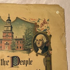 United States Constitution Poster Antique Style great American documents Print