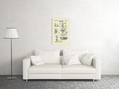 Music Guitar Fender Patent 1961 Vintage Art Wall Room Poster – POSTER 20×30