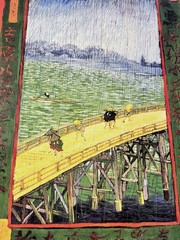 11 x 14 Poster Print Van Gogh Bridge in the Rain Japonaiserie Art