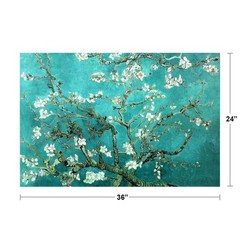Vincent Van Gogh Almond Blossom Branches Post Impressionist Art Poster 36×24
