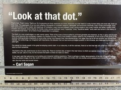 Carl Sagan Look At That Dot Galaxy Poster 12×24 Space Science Quote Art