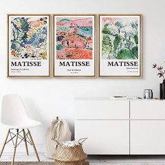 Henri Matisse Colorful Abstract Landscape Wall Art Framed Art Prints Set of 3