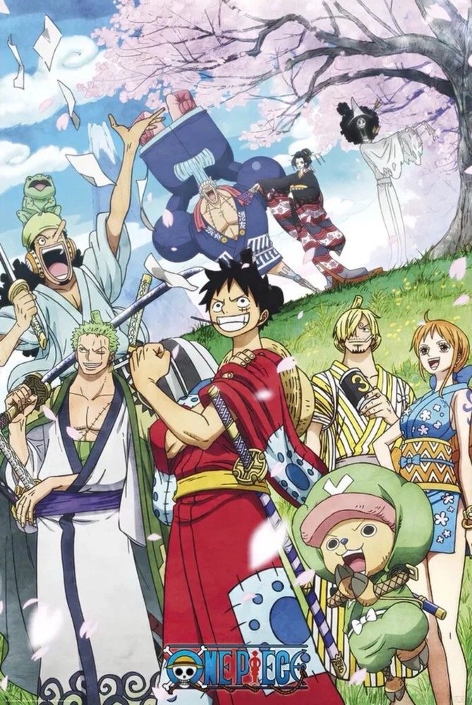 One Piece Wano Arc glossy Poster print 16″x24″ home decor