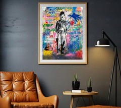 Charlie Graffiti Canvas Wrap Wall Decor PosterWall Art Print Alec Monopoly