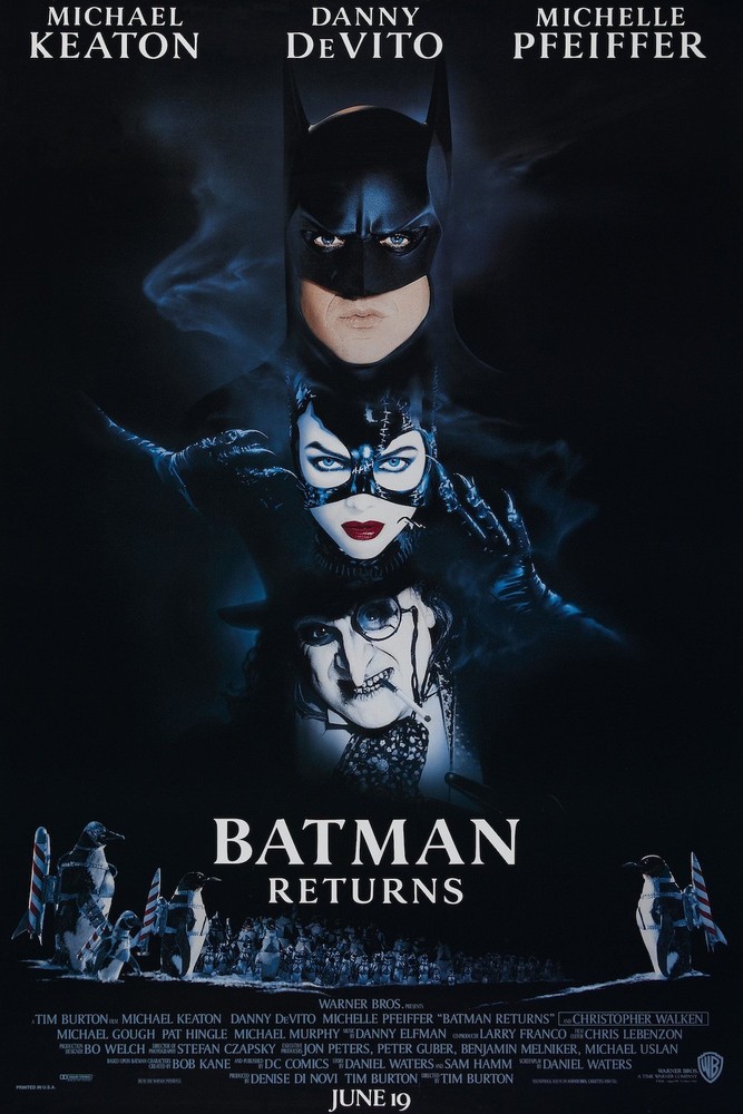 Batman Returns Movie Poster Print 12×18 24×36 Decor Art Theater
