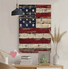 Canvas Wall Art AMERICAN FLAG Rustic Primitive Americana Choice of 2 Sizes 838