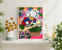 Alec Monopoly Ironing Money Art Print | Mounted Canvas | Framed Canvas |Acrylic