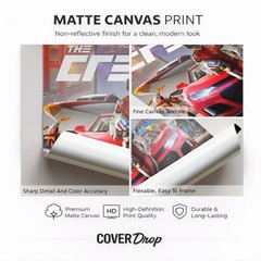 The Crew 2 Gaming Cover Poster | Premium Matte Canvas Print – Multiple Sizes