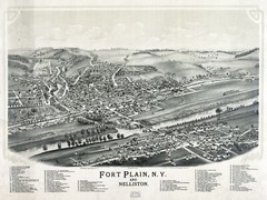 Decorative Poster.Room wall Art Design. Fort Plain and Nelliston, N.Y. 2754
