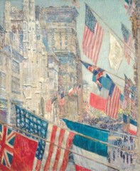 Frederick Childe Hassam Allies Day Flags New York 1917 Impressionist Art