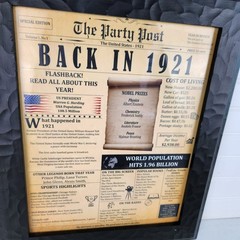 The Party Post Back in 1921 Framed Poster 18 x 14 Vintage Style Wall Art