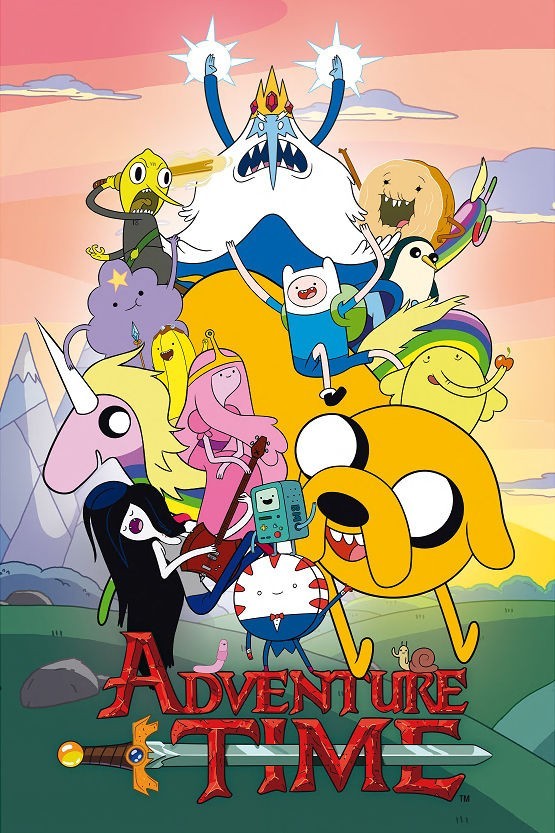 Poster Studio B – Adventure Time Group Finn Jake Cover Cartoon Network 24×36″