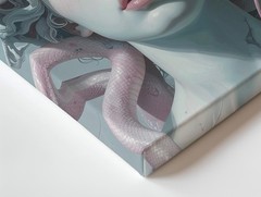 Wall Art Medusa Marble Bust Canvassurreal Mythical Sculpture Art