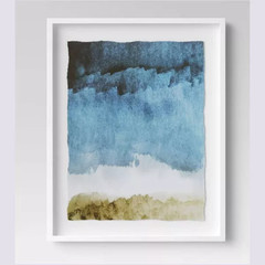 24″ x 30″ Painting Framed Print Blue