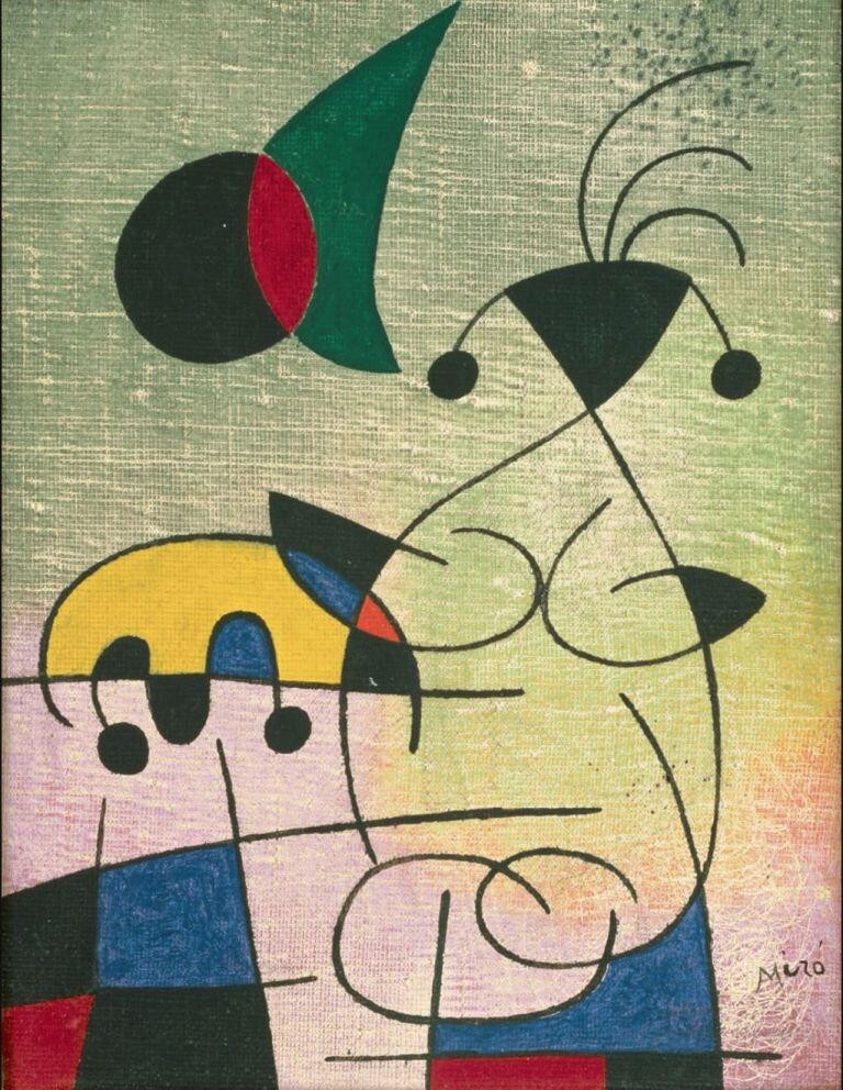 The Sun Embracing the Lover Art Print – Joan Miró – Midcentury Abstract Surreal