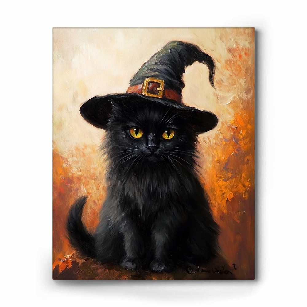 Halloween Canvas Wall Prints Horror Castle Bat Aesthetic Vintage Poster Print
