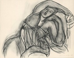 HENRI MATISSE Nice 14″ x 10.25″ Lithograph 1952 Black, Gray