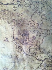 Map of World Antique Global Maps America, Europe, Africa, Asia Big Map AGED Old