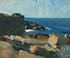 Square Rock, Ogunquit Art Print – Edward Hopper – Coastal Realism Landscape 1914