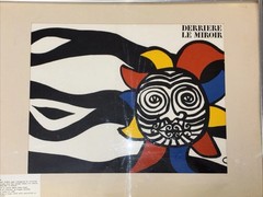 ALEXANDER CALDER DLM 156 Cover 15″ x 22″ Lithograph 1966 Surrealism Black, Blue,