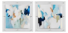 Color Waves 1 Wall Art made of acrylic; 40 x 2.2 x 40 (in)
