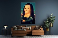 Fat Mona Lisa Print, Mona Lisa Canvas Art, Modern Art Print, Fernando Botero art