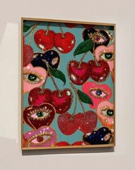 Canvas Wall Art EYES GOT THE CHERRIES Gothic Academia 2 Sizes Unframed 610