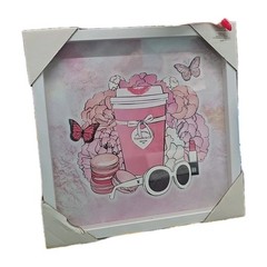Stupell Industries Pink Glam Coffee & Accessories Botanical & Floral Painting