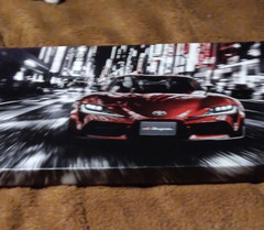Hobby Lobby Red Sports Car Poster MDF 25×9 in Cars Theme ATCM93120