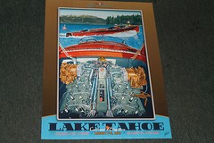 2015 signed poster from the Lake Tahoe Wooden Boat Concours by Roy E. Dryer III