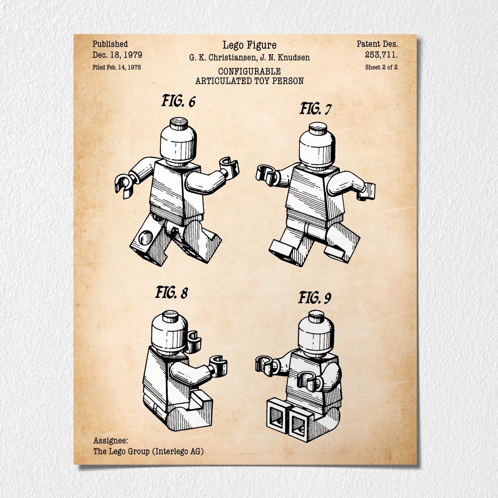 Interlocking Figure Wall Art Poster Print, Mini Figures Poster, Ready To Hang