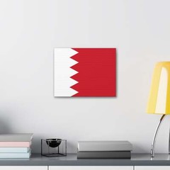 Bahrain Country Flag Canvas Vibrant Wall Art Unframed Home Decor