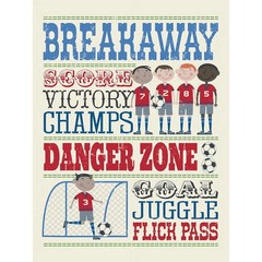 Oopsy Daisy’s Play All Day – Soccer Canvas Wall Art – Size 14×18