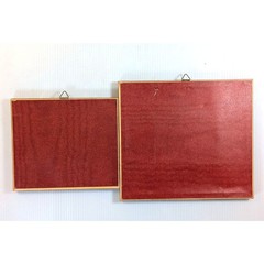 Vintage 70s Gold Foil Etched Landscape Wall Art Framed Set of 2 Nature Scenes