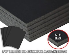 3/16″ Black Foam Core Boards 11×14 16×20 20×30 24×36 30×40 32×40 Poster Backing
