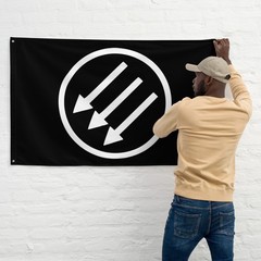 Large Iron Front Flag Three Arrows Flag Iron Front Banner 1 Sided
