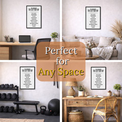 10 Things To Let Go Of Poster Framed 11×17 Modern Motivational Wall Art Gift