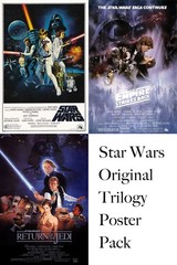 Star Wars Original Trilogy Movie Poster Print 12×18 24×36 3 Poster Pack