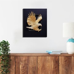 American 3D Bald Eagle US Military Wall Art Canvas Prints Home Décor Bird Poster