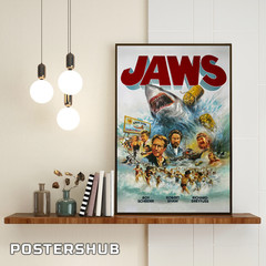 Jaws 50th Anniversary Movie Poster Fan Gift