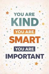 Kind Smart Important Classroom School Art Print Poster 12×18