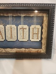 Nicely Framed FAITH Print Wall Art 11 x 7 Wood Simulated Black Frame Wall Decor