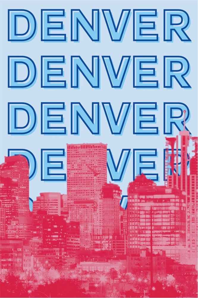 DENVER COLORADO PRINT/POSTER SATIN PHOTO PAPER OR CANVAS T610