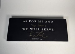 Christian Bible Verse Canvas Wall Art Joshua 24:15 As For Me And My House